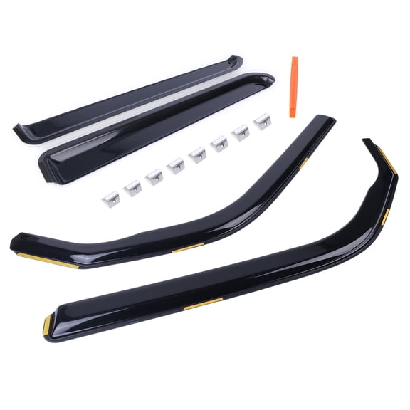 HUONA 4Pcs Wind Deflectors Compatible for Toyota 4Runner 2010-2024 In-Channel Rain Guards for Wind Rain Sun Protection