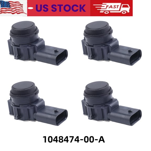HUONA 4pcs Parking Assist Sensors Reverse Sensor Kit for Tesla Model S 2012-2021 Replaces 1048474-00-A