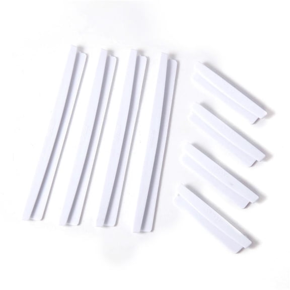 HUONA 8 Pieces Car Body Anti-Collision Sticker Anti-Scratch Strips for Front and Rear Doors Car Protector for Trucks Off-Road Vehicles SUV RV White