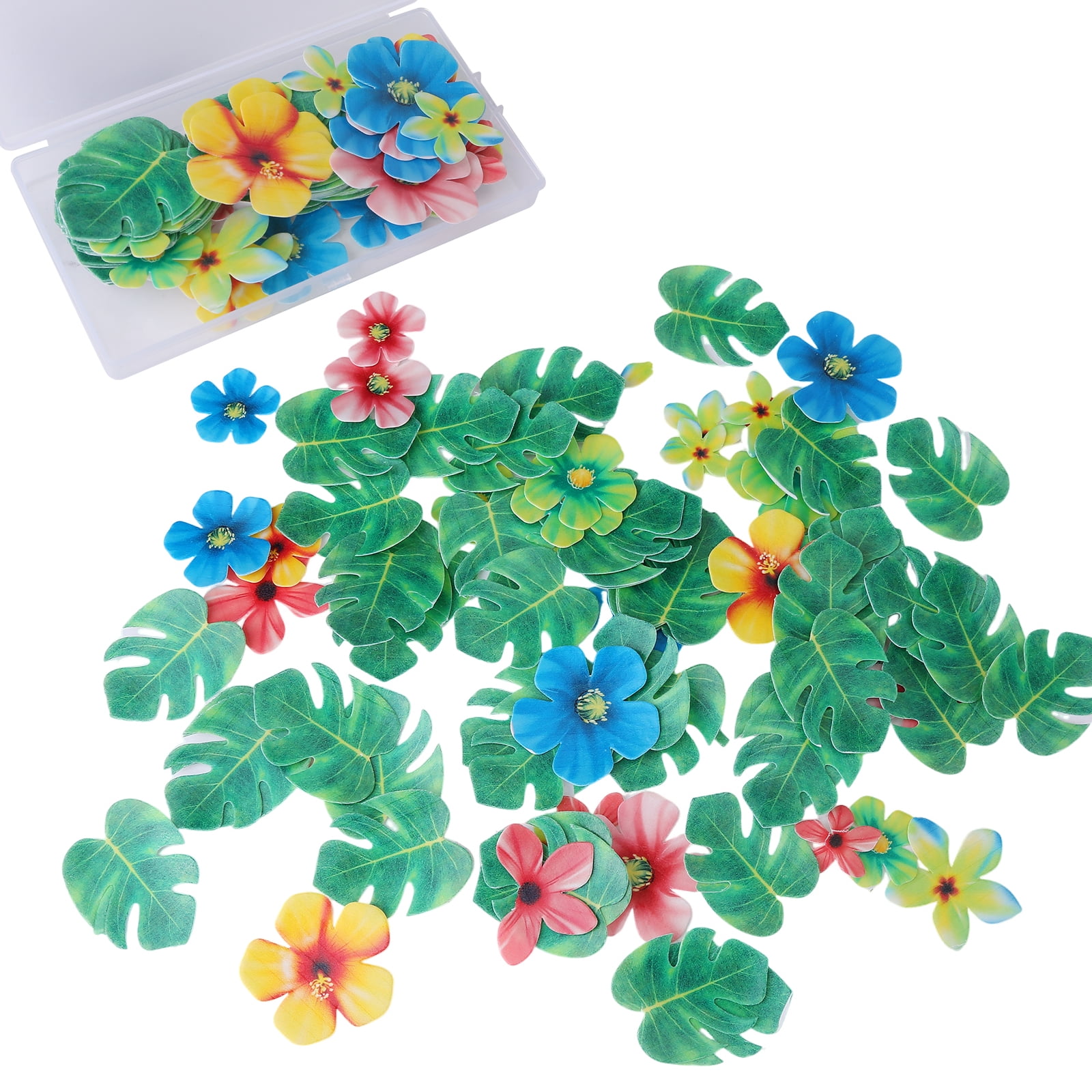 50Pcs Edible Flower Cupcake Toppers - Wafer Paper Decor For Parties, Baby Showers & Weddings - View #5