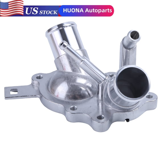HUONA Aluminum Thermostat Housing Fit for Infiniti QX56 5.6L VK56 V8 2011-2013, Replaces 11060-1LA0A