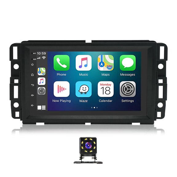 HUONA Android 13 Car Stereo GPS Navigation 2+32G for Traverse 2009-2014, for Impala 2014-2020 with Carplay Android Auto 7in Car Radio Bluetooth WiFi DSP SWC + Backup Camera