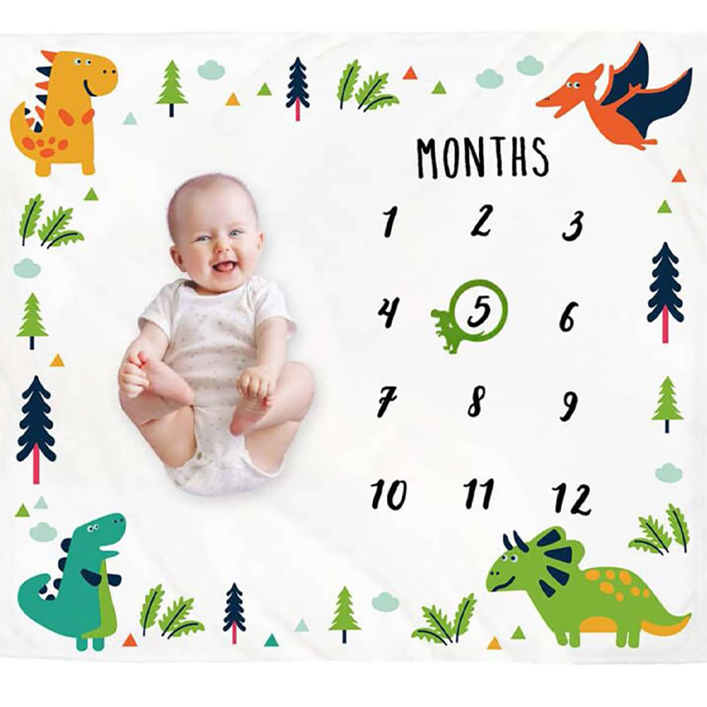 HUONA Baby Milestone Blanket Monthly Milestone Blanket Weekly Growth ...