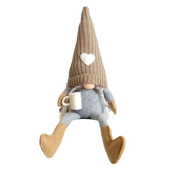 HUONA Coffee Gonk Gnome Decoration Handmade Rustic Gnomes Holiday Decor Ornaments Decor Ornament for Home Office Coffee Bar Party Broen Type 1