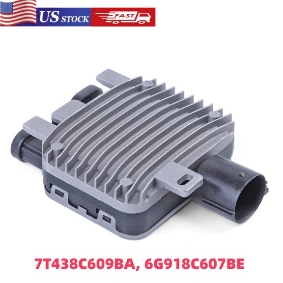 HUONA Cooling Fan Radiator Control Module for Ford Edge, Flex, for Volvo S60, V60, 7T438C609BA, 6G918C607BE
