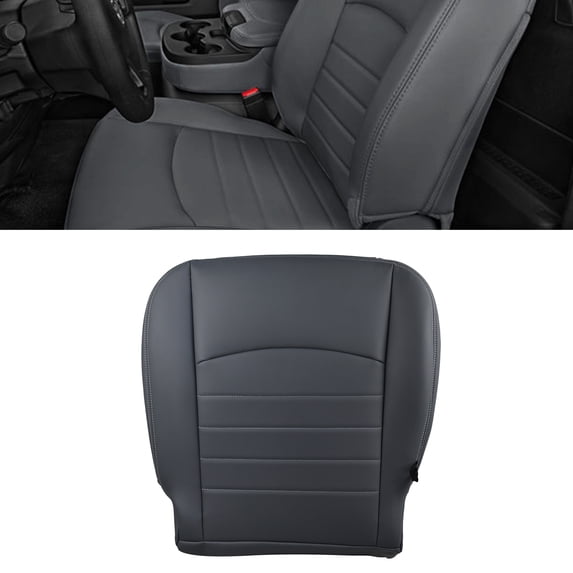 HUONA Driver Bottom Seat Cover Compatible for Dodge Ram 1500 Work Truck 2016-2018