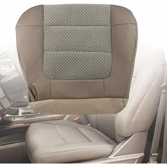 HUONA Driver Side Bottom Leather Seat Cover Compatible for Ford F150 XLT 2001-2003 Replaces FTZT02
