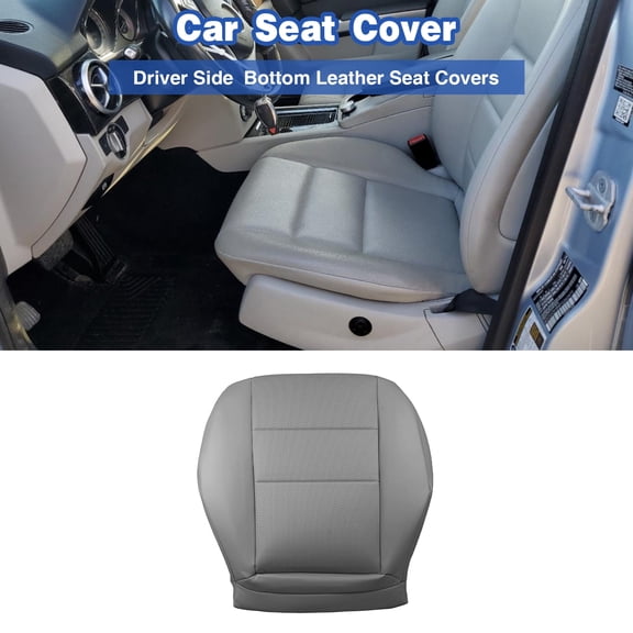 HUONA Driver Side Seat Cover Front Left Bottom Microfiber Leather Seat Cover Replacement for Mercedes-Benz GLK250 GLK280 GLK300 GLK350 2008-2015