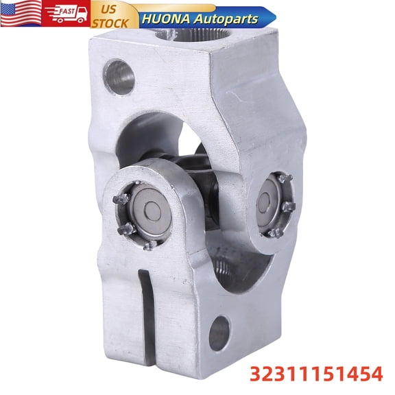 HUONA Lower Steering Coupling Shaft U-Joint Compatible for BMW E21 E23 E24 E28 E32 E34 Replaces 32311151454