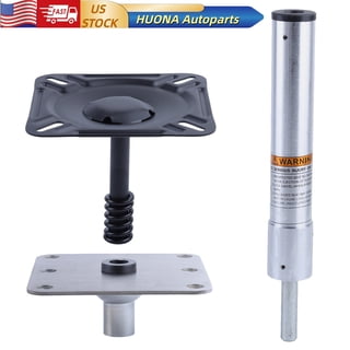 HUONA Marine Seat Pedestal and Base Kit 7" x 7" Base with 3/4" Pin Seat Mount, 13.8" Pin Post for Fishing Boats 11-Inch