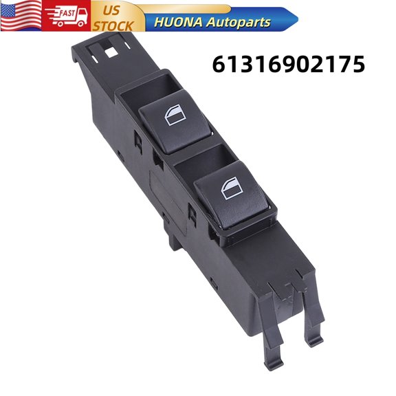 HUONA Power Window Control Switch Driver Side Compatible for BMW 3-Series E46 Coupe / Convertible 1999-2006 Replaces 61316902175
