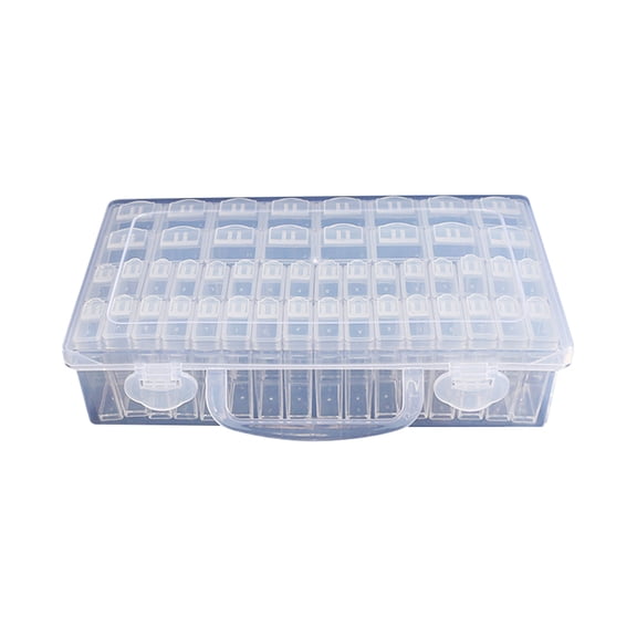 HUONA Rhinestone Storage Box Rhinestone Beads Containers Rhinestone Painting Organizer Nail Design Dotting Sequins Stickers Containers Decorative Jewelry Ornament Storage Box 48 Grids Type 3