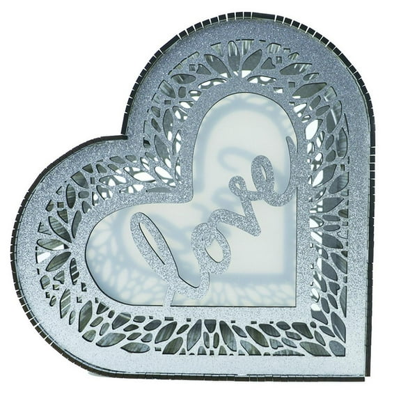 HUONA Wedding Card Box Heart Shaped Wood Card Boxes with Light Wooden Gift Card Box Holder Cutout Decorations for Wedding Party Reception Birthday Baby Shower Supplies