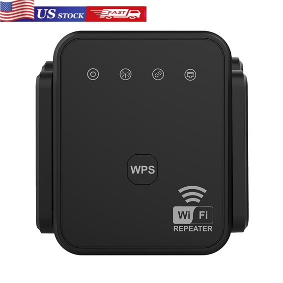 HUONA WiFi Extender WiFi Repeater 300Mbps WiFi Amplifier 2.4GHz WiFi Signal Enhancer with Repeater/AP Mode Ethernet Port Black