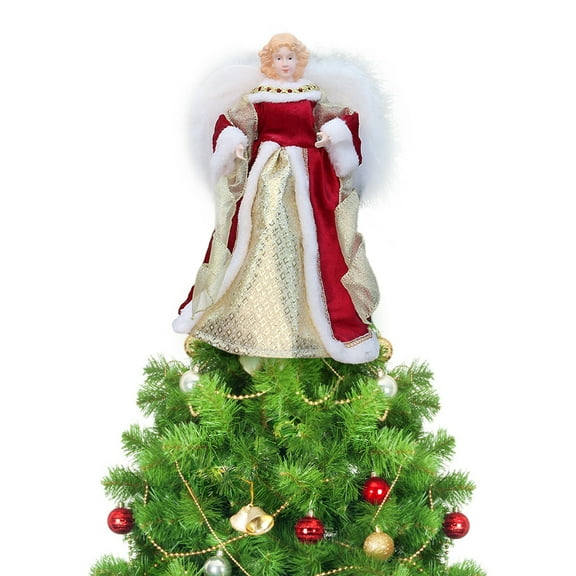 HUONA Wing Angel Treetop Decoration Angel Christmas Tree Topper Christmas Tree Topper Angel Ornament for Holiday Adornment Type 3