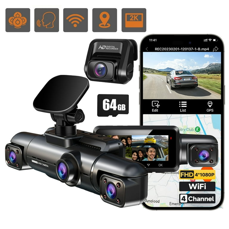 Parking Mode N4 Vantrue Front Rear Dash Cam With Parking Mode