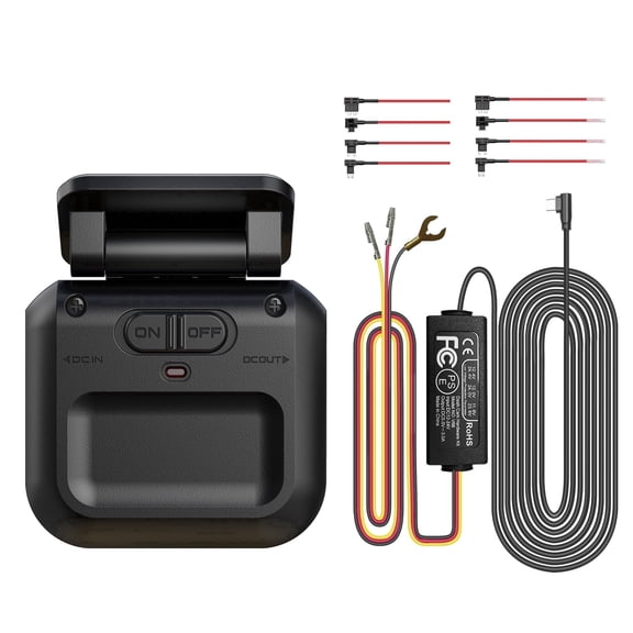 HUPEJOS Type-C Hardwire Kit with Radar Detection, 24-Hour Radar Detection Parking Monitoring, Suitable for Type-C Interface Dash Cam,12V-24V to 5V/2.5A, with Low Voltage Protection