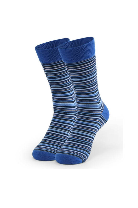 HUPOM 1 Pair Socks for Men Summer Clearance Fashion Knee-High Shaping Athletic Socks Blue