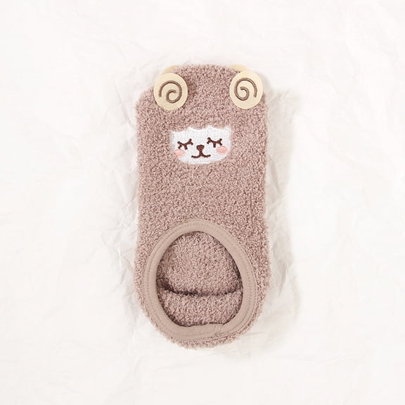 BONIXOOM 1 Pair Socks for Women Summer Fashion Ankle Non-Slip Slipper Socks Khaki