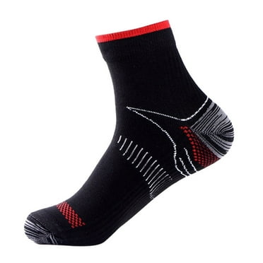 HUPOM 1 Pair Socks for Women Summer Clearance Fashion Ankle Soft Compression Socks Red