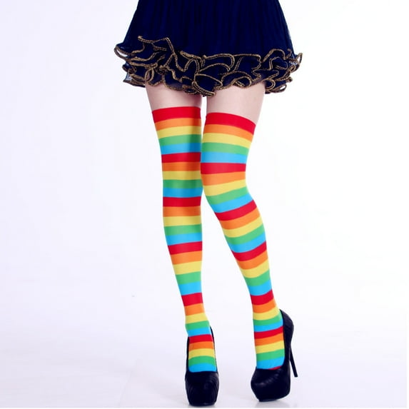 HUPOM 1 Pair Socks for Women Summer Clearance Fashion Knee-High Breathable Tube Socks Multicolor