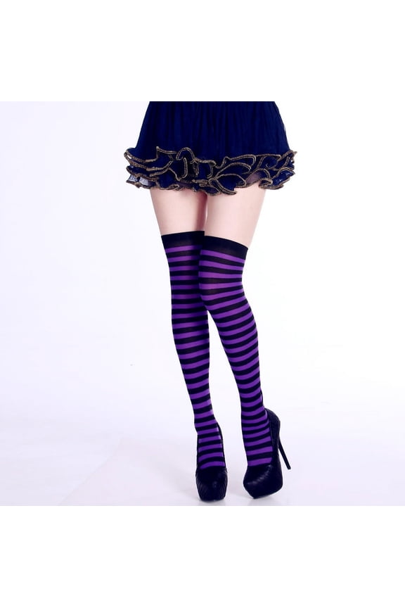 HUPOM 1 Pair Socks for Women Summer Clearance Fashion Knee-High Breathable Tube Socks Purple