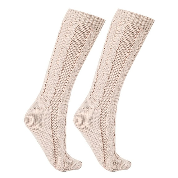 HUPOM 1 Pair Socks for Women Summer Clearance Fashion Mid-Calf Breathable Trouser Socks Beige