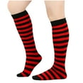 thumbnail image 1 of HUPOM 1 Pair Socks for Women Summer Clearance Fashion Mid-Calf Soft Trouser Socks Red, 1 of 2