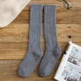 thumbnail image 1 of HUPOM 1 Pair Socks for Women Summer Clearance Fashion Mid-Calf Soft Tube Socks Dark Gray, 1 of 3