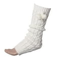 thumbnail image 1 of HUPOM 1 Pair Socks for Women Fashion Mid-Calf Soft Tube Socks White, 1 of 4