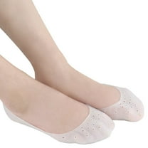 HUPOM 1 Pair Socks for Women Summer Clearance Fashion No-Show Non-Slip Casual Socks White Size S