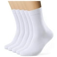 thumbnail image 1 of HUPOM 5 Pairs Socks for Men Summer Clearance Fashion Low-Cut Soft Slipper Socks White, 1 of 8