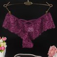 thumbnail image 1 of HUPOM Black Panties For Women Girls Underwear Briefs Leisure Tie Drop Waist Purple L=10/12, 1 of 3
