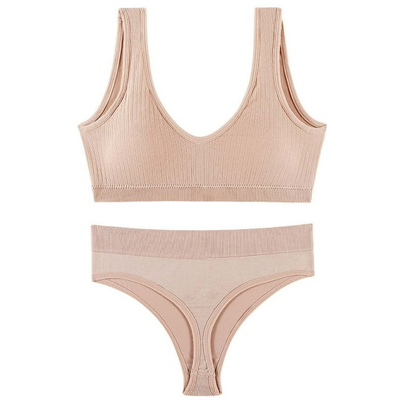 HUPOM Breathable Underwear For Women Underwear Briefs Casual Tie Drop Waist Pink L