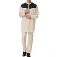 thumbnail image 1 of HUPOM Chino Pants For Men Pants For Men Chinos Mid Waist Rise Long Slim Bootcut Khaki S, 1 of 7