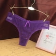 thumbnail image 1 of HUPOM Cotton Underwear For Women Womens Silk Underwear Low waist Elastic Waist Solid Briefs Purple One Size, 1 of 4