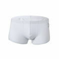 thumbnail image 1 of HUPOM Cotton Underwear For Women Womens Silk Underwear Medium waist Comfort Waist Solid Boxer Briefs White M, 1 of 3