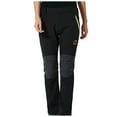 thumbnail image 1 of HUPOM Dress Pants Women Cargo Pants Ski Pants Mid Waist Rise Full Straight-Leg Black M, 1 of 1