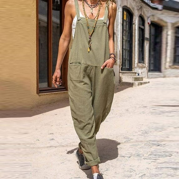 HUPOM Dress Pants Women Pants Chinos High Waist Rise Full Straight-Leg Army Green XL