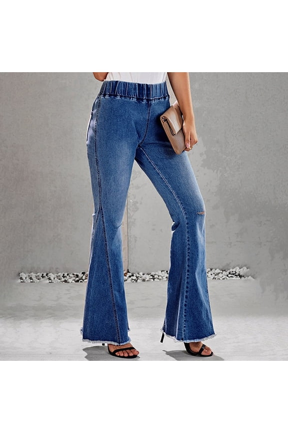Dress Pants Women Womens Pants Chinos Mid Waist Rise Long Straight-Leg S