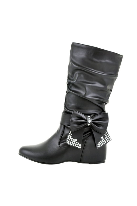 Fall Boots For Women 2023 Pumps High Heel Rubber Slip-On Boots For Women Knee High Black 42(US:9)