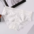 thumbnail image 1 of HUPOM Feminine Underwear For Men Girls Panties Briefs Activewear Tie Elastic Waist White One Size, 1 of 3