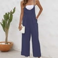 thumbnail image 1 of HUPOM Goth Pants Pants For Women In Clothing Chinos High Waist Rise Full Flare-Leg Navy M, 1 of 6