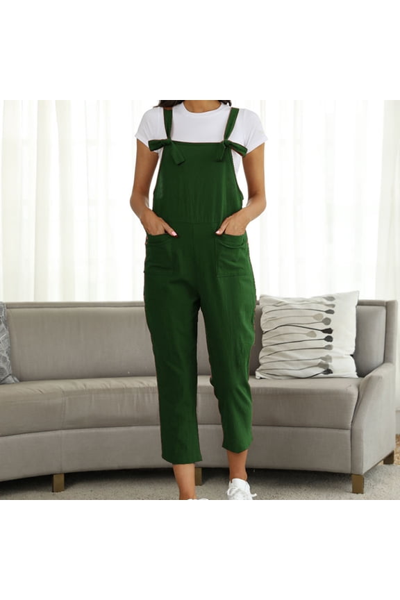 Handerpants Gloves Cargo Pants Trousers High Waist Rise Full Straight-Leg Green 2XL