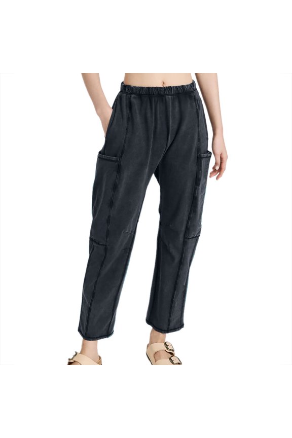 Handerpants Gloves Pants For Women Cargo High Waist Rise Full Straight-Leg XL