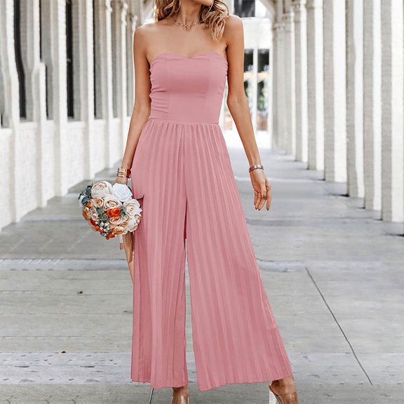 HUPOM Handerpants Gloves Pants For Women Chinos High Waist Rise Short Straight-Leg Pink L