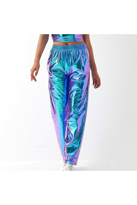 Handerpants Gloves Pants For Women In Clothing Trousers High Waist Rise Full Slim Straight M