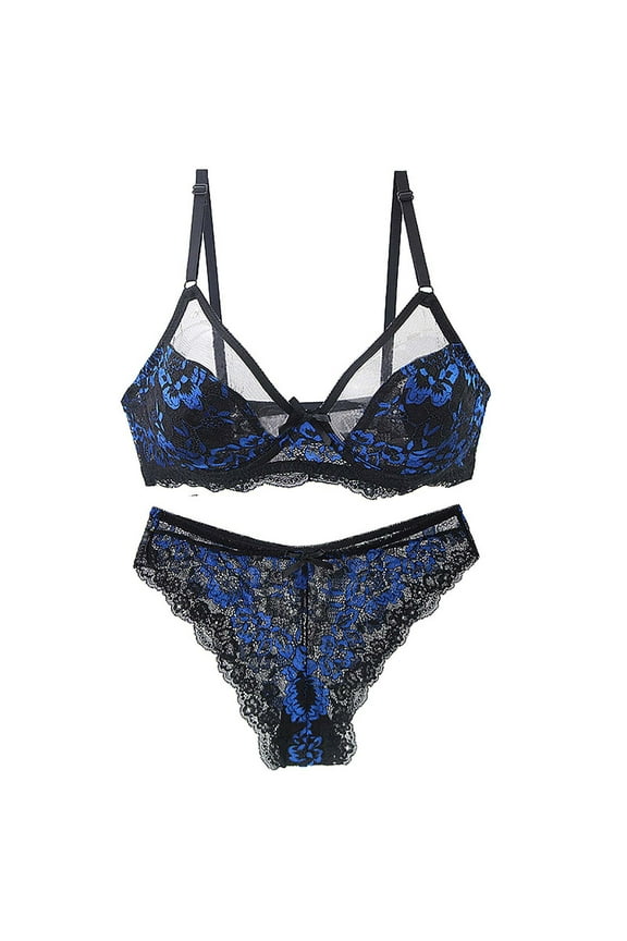 High Waisted Underwear For Women Tummy Control Womens Panties High Waist Leisure Tie Comfort Waist Blue 2XL