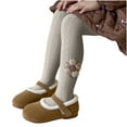 thumbnail image 1 of HUPOM Little Girls Thigh-High Soft Solid Casual Gray 2024 Summer Clearance New Arrival Size L, 1 of 1