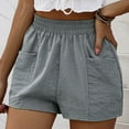 thumbnail image 1 of HUPOM Lounge Shorts Womens Pull On Shorts Shorts High Short Playing Gray L, 1 of 1